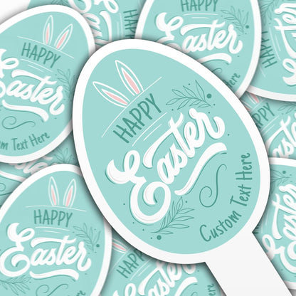 Personalized Easter Egg Cupcake Toppers