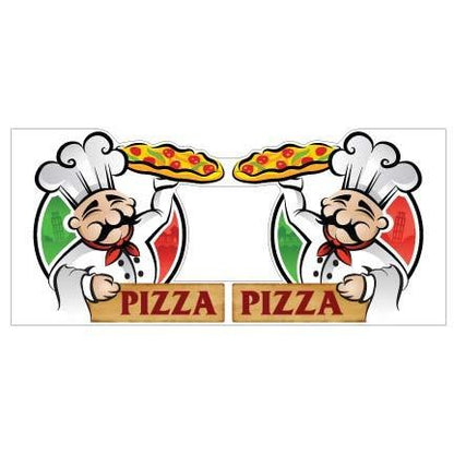 Pizza 3D Window Sign Design