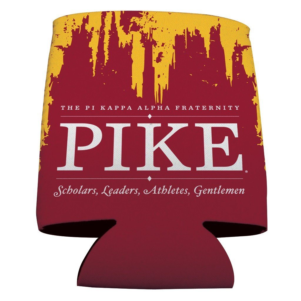 Pi Kappa Alpha Can Cooler Set of 12 - Grunge FREE SHIPPING