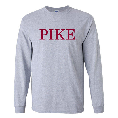 Pi Kappa Alpha Long Sleeve T-shirt Pike Design - FREE SHIPPING