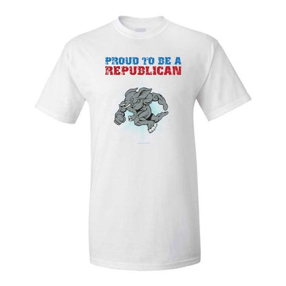 Proud To Be A Republican White T-Shirt - FREE SHIPPING