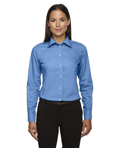 QCR Ladies' Solid Broadcloth Button Down Shirt