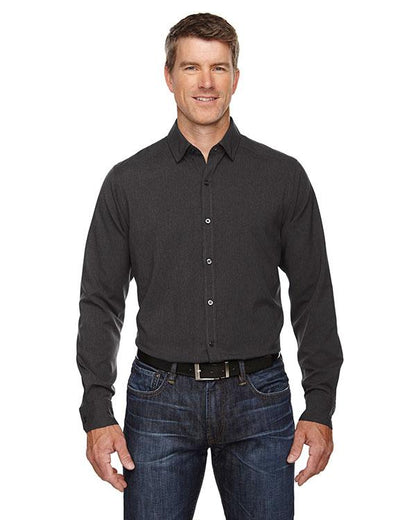 QCR Men's Mélange Performance Button Down Shirt