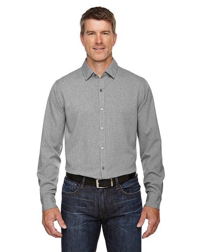 QCR Men's Mélange Performance Button Down Shirt