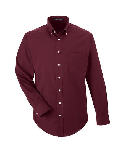 QCR Men's Solid Broadcloth Button Down Shirt