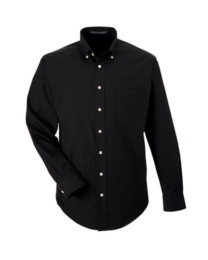 QCR Men's Solid Broadcloth Button Down Shirt