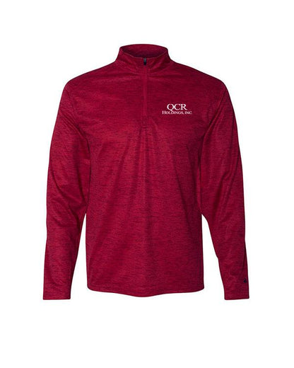 QCR Men's Tonal Blend Quarter Zip Pullover