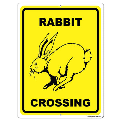 Rabbit Crossing Sign or Sticker