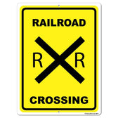 Railroad Crossing Aluminum Sign or Sticker | VictoryStore ...