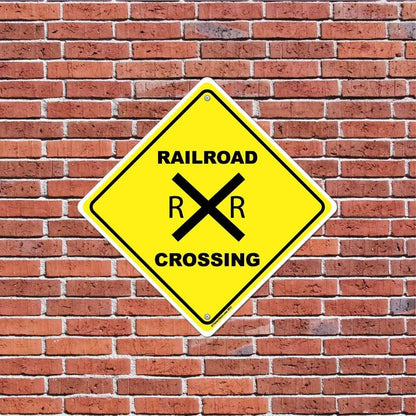 Railroad Crossing Sign or Sticker