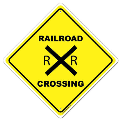 Railroad Crossing Sign or Sticker