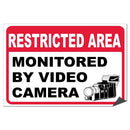 Monitored by Camera Sign/Sticker | VictoryStore – VictoryStore.com