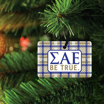 Sigma Alpha Epsilon Ornament - Set of 3 Rectangle Shapes - FREE SHIPPING