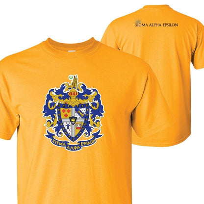 Sigma Alpha Epsilon - Coat of Arms Design - T-Shirt - FREE SHIPPING