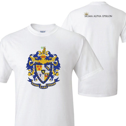 Sigma Alpha Epsilon - Coat of Arms Design - T-Shirt - FREE SHIPPING