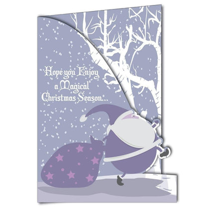 Giant Christmas Card, Santa, W/ Envelope - Stock Design