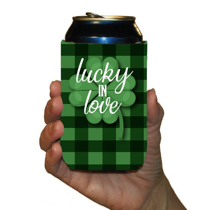 lucky in love koozie