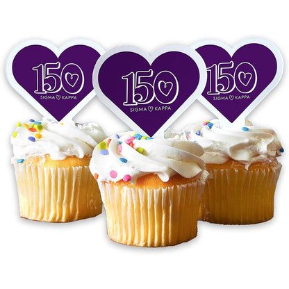 Sigma Kappa Cupcake Toppers - Officially Licensed