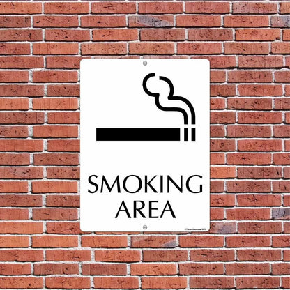 Smoking Area Sign or Sticker - #12