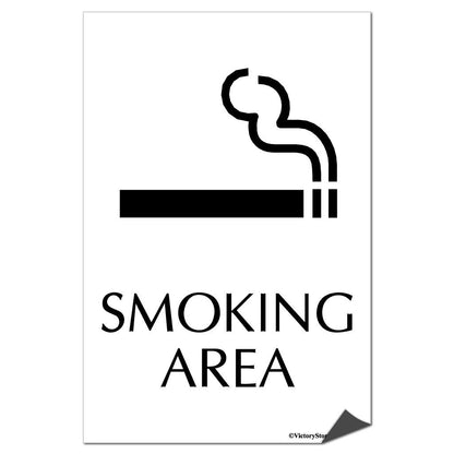 Smoking Area Sign or Sticker - #12