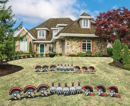 Spartan Mascot Yard Sign Accessory Set