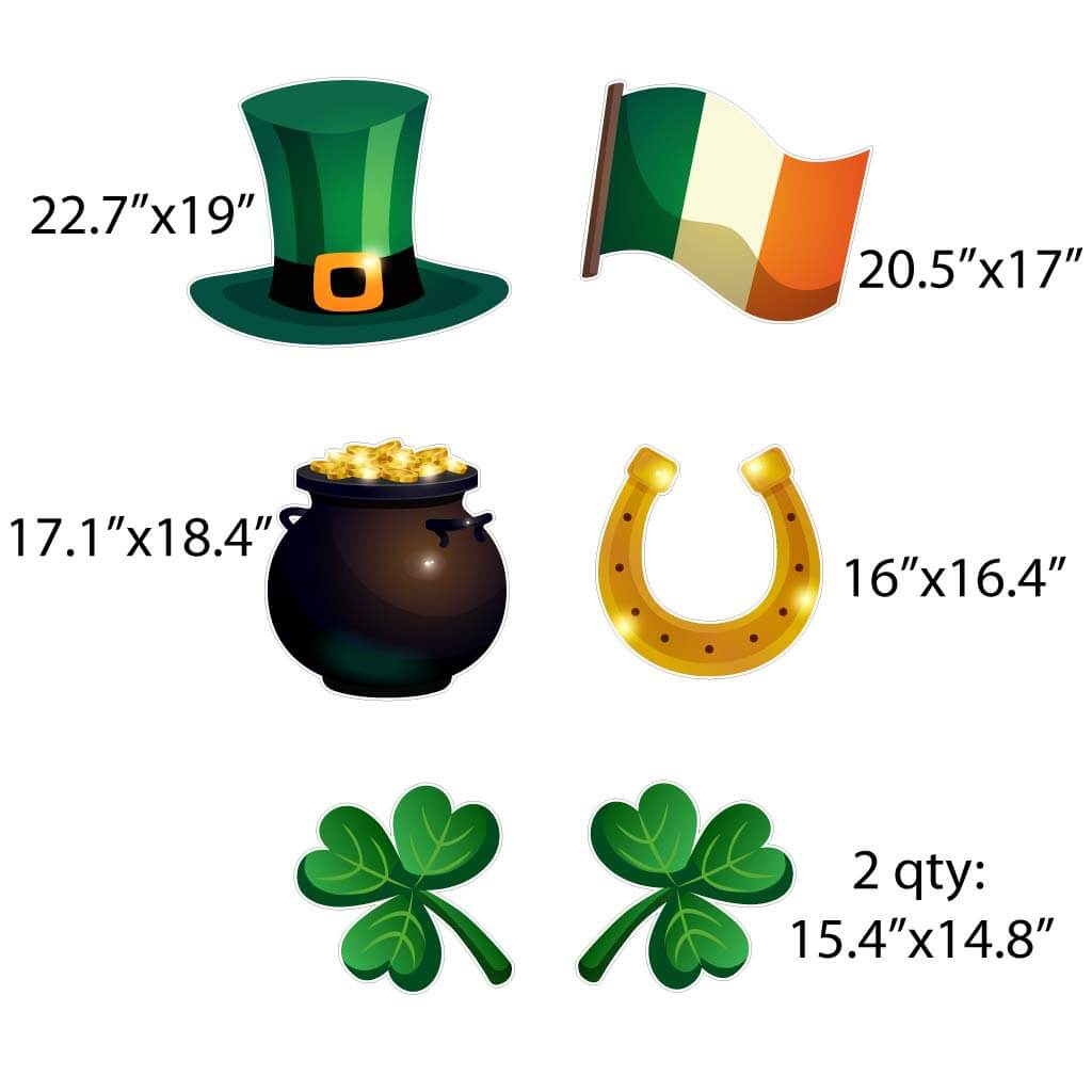 St. Patrick's Day Sign/Flair Claddagh Yard Cards 2024 (F596HS)