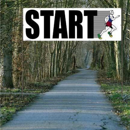 Start and Finish with Runners - Full Color Vinyl Banner Set of 2