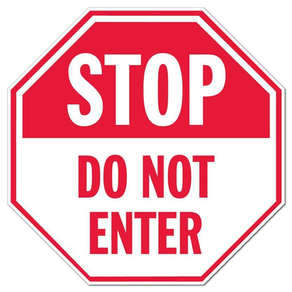 Stop Do Not Enter Octagon Sign/Sticker | VictoryStore – VictoryStore.com