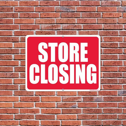 Store Closing Sign or Sticker - #1