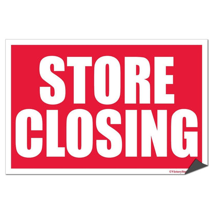 Store Closing Sign or Sticker - #1