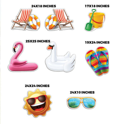 Summer Vibes Yard Accessories - 8 pc set