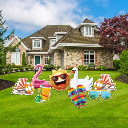 Summer Vibes Yard Accessories - 8 pc set