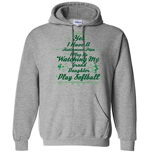 Retirement Plan Watch Grand Daughter Play Softball Hoodie - FREE SHIPPING