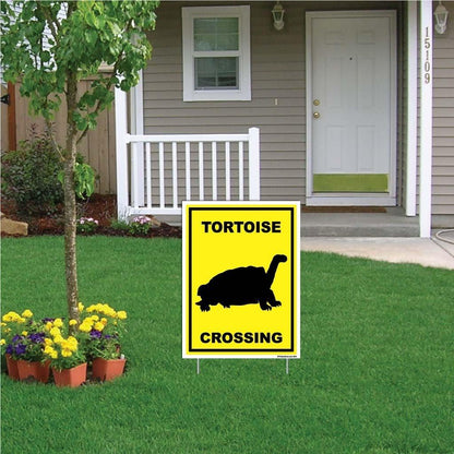 Tortoise Crossing Sign or Sticker