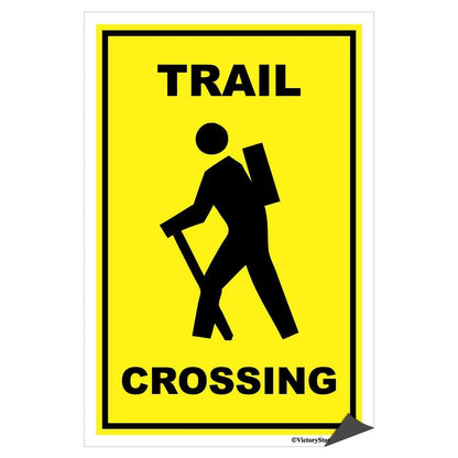 Trail Crossing Sign or Sticker