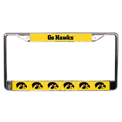 University of Iowa Go Hawks License Plate Frame