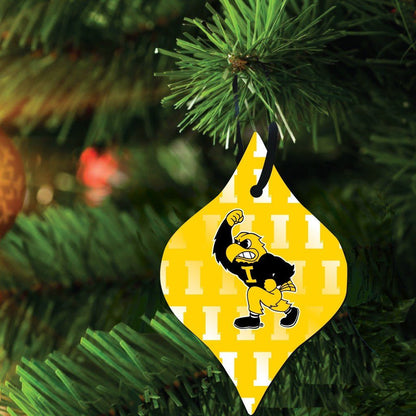 University of Iowa Hawkeyes Tapered Ornaments