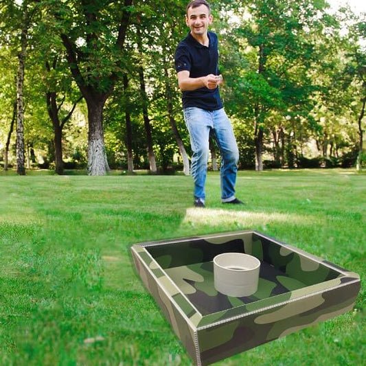 Green & Blue Camoflauge Washer Toss Outdoor Game