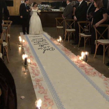 daughter's favorite walk aisle runner