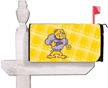 Western Illinois Plaid Magnetic Mailbox Cover