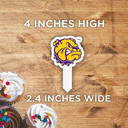 Western Illinois University Cupcake Toppers, Officially Licensed - WIU Mascot