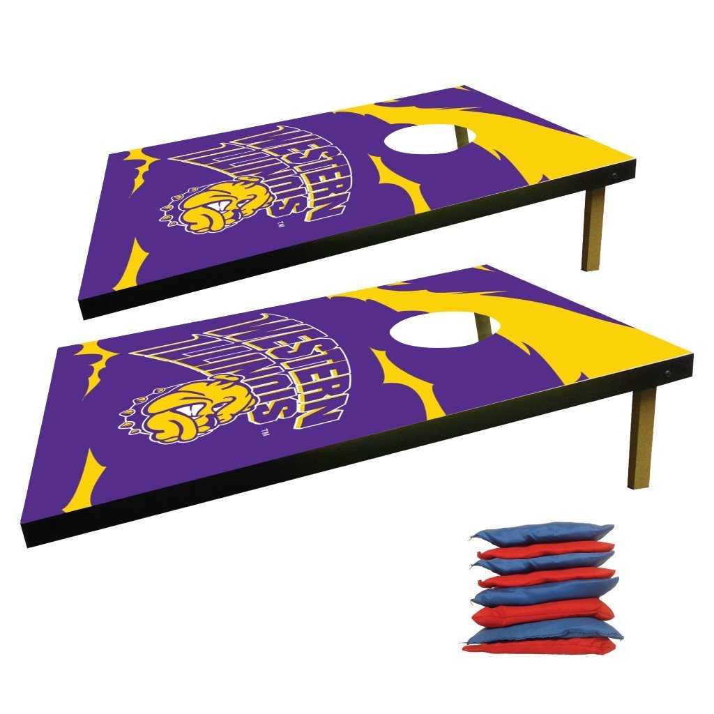 Western Illinois Cornhole Bag Toss Game (Design 1)