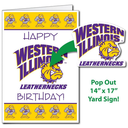 Western Illinois University 2'x3' Giant Birthday Greeting Card