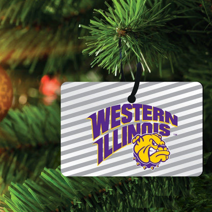 Western Illinois University Ornament Set of 3 Shapes - FREE SHIPPING