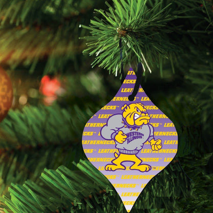 Western Illinois University Ornament Set of 3 Shapes - FREE SHIPPING