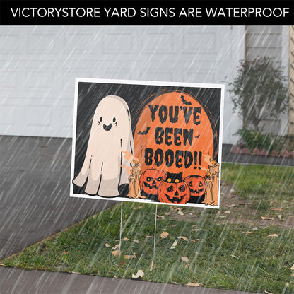 You've Been Booed Halloween Yard Sign Set of 2 with Stakes